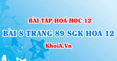 Bài 8 trang 89 SGK Hoá 12: Tính chất vật lí, tính chất hoá học của Kim loại, dãy điện hoá kim loại